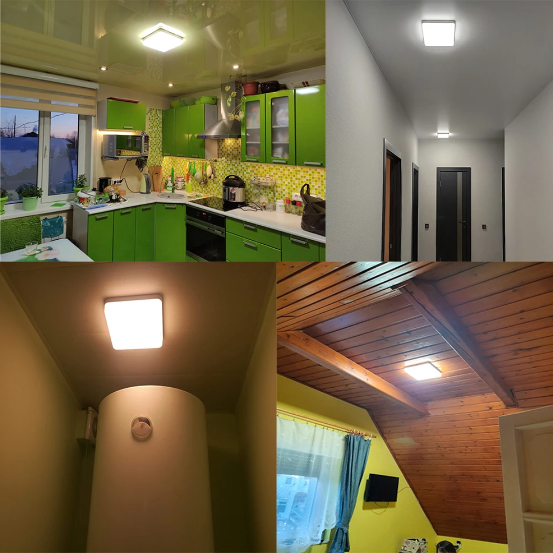 Luminária de Teto Quadrada LED Bivolt - Iluminação Moderna e Eficiente