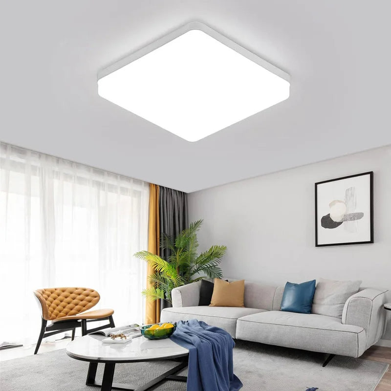 Luminária de Teto Quadrada LED Bivolt - Iluminação Moderna e Eficiente
