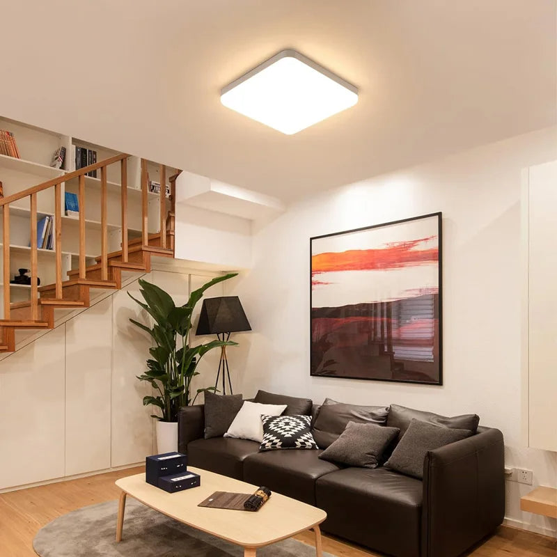 Luminária de Teto Quadrada LED Bivolt - Iluminação Moderna e Eficiente