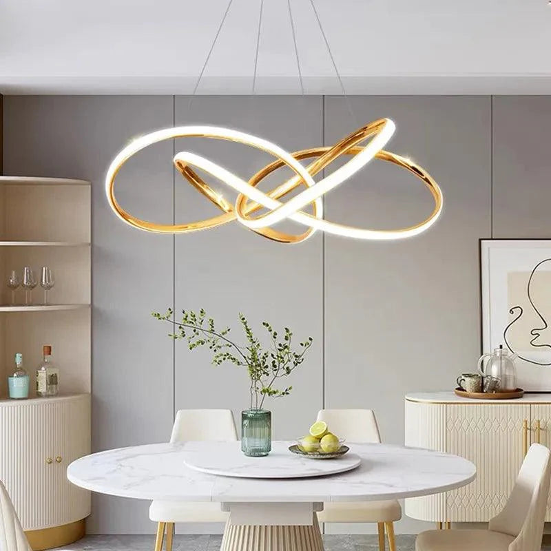 Lustre Elegante para Sala de Estar - Golden Evolut