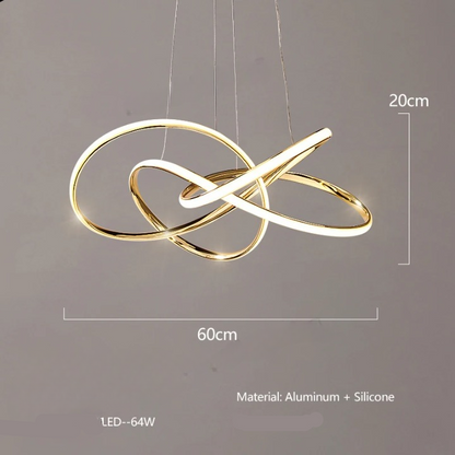 Lustre Elegante para Sala de Estar - Golden Evolut