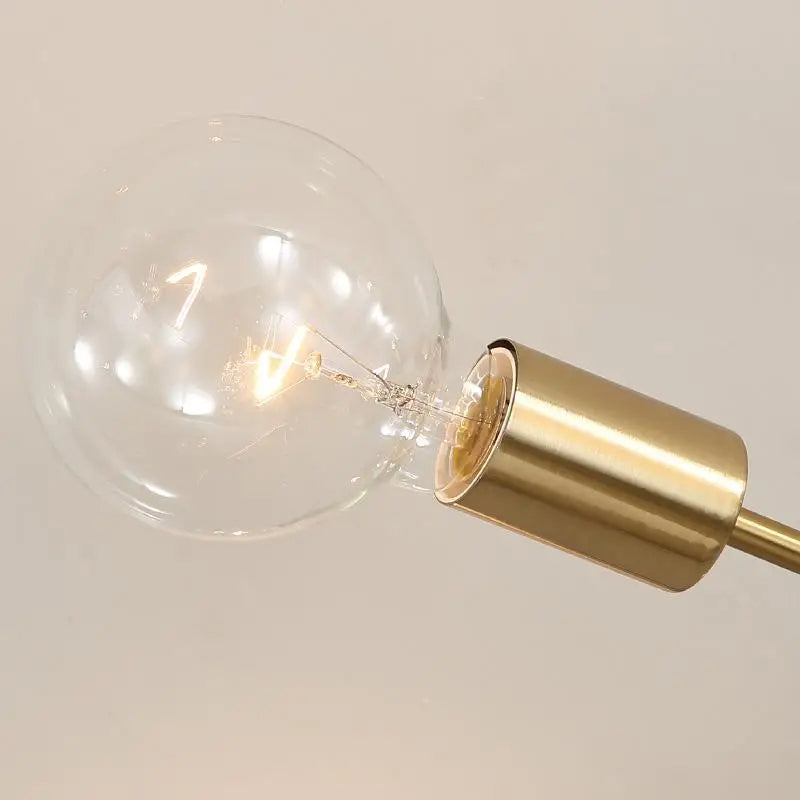 Lustre Moderno Dourado para Sala com 6 Lâmpadas