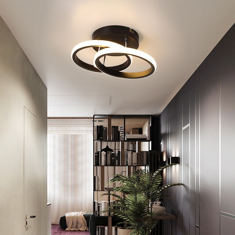 Lustre Moderno em LED para Sala de Estar - Iluminação Elegante e Eficiente
