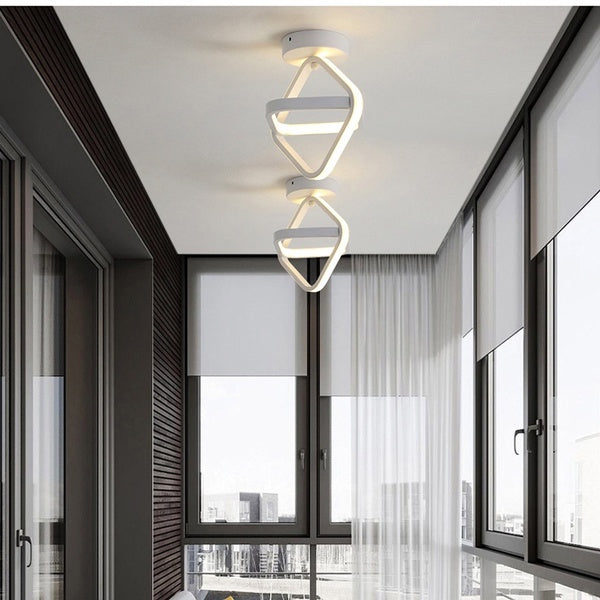 Lustre Moderno em LED para Sala de Estar - Iluminação Elegante e Eficiente