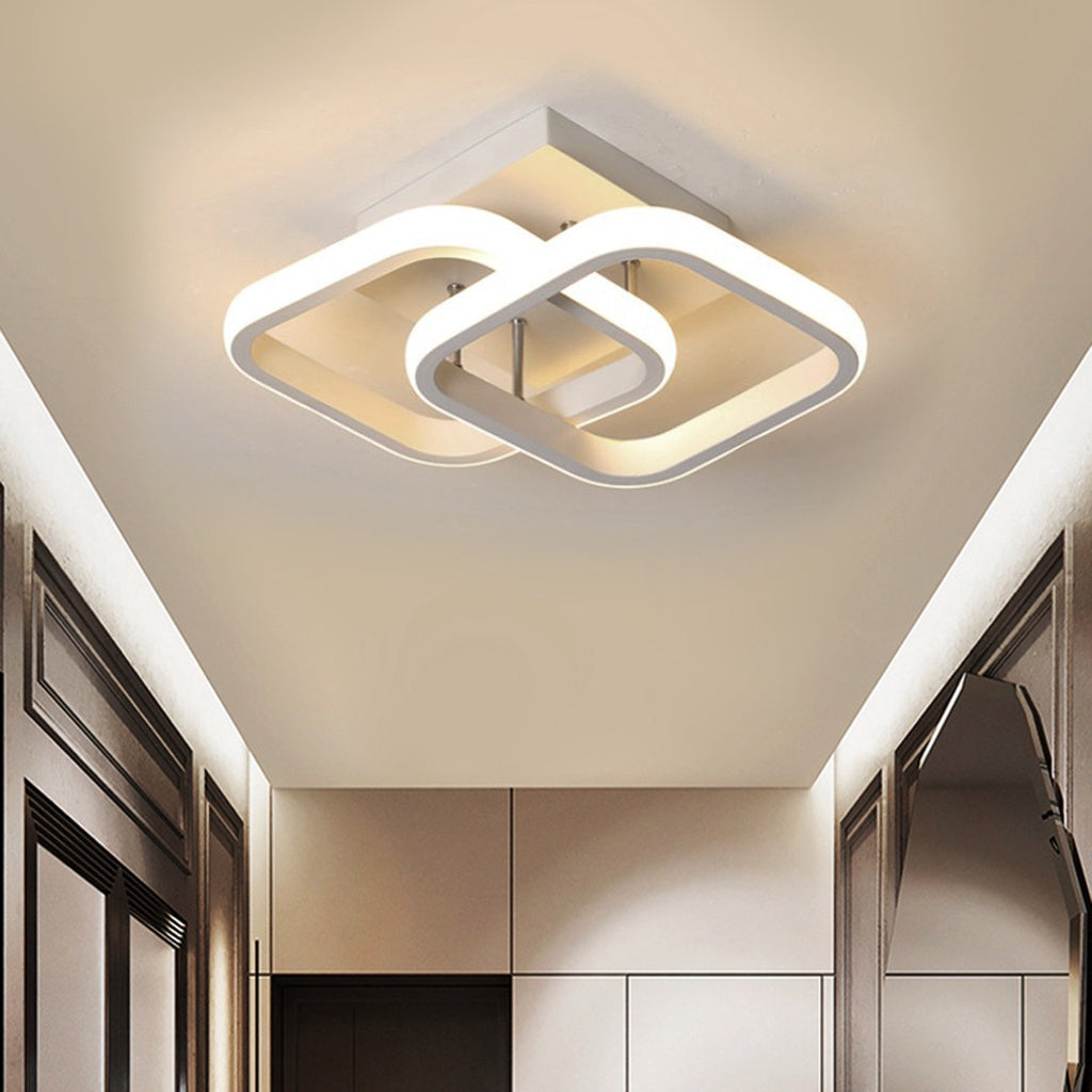 Lustre Moderno em LED para Sala de Estar - Iluminação Elegante e Eficiente