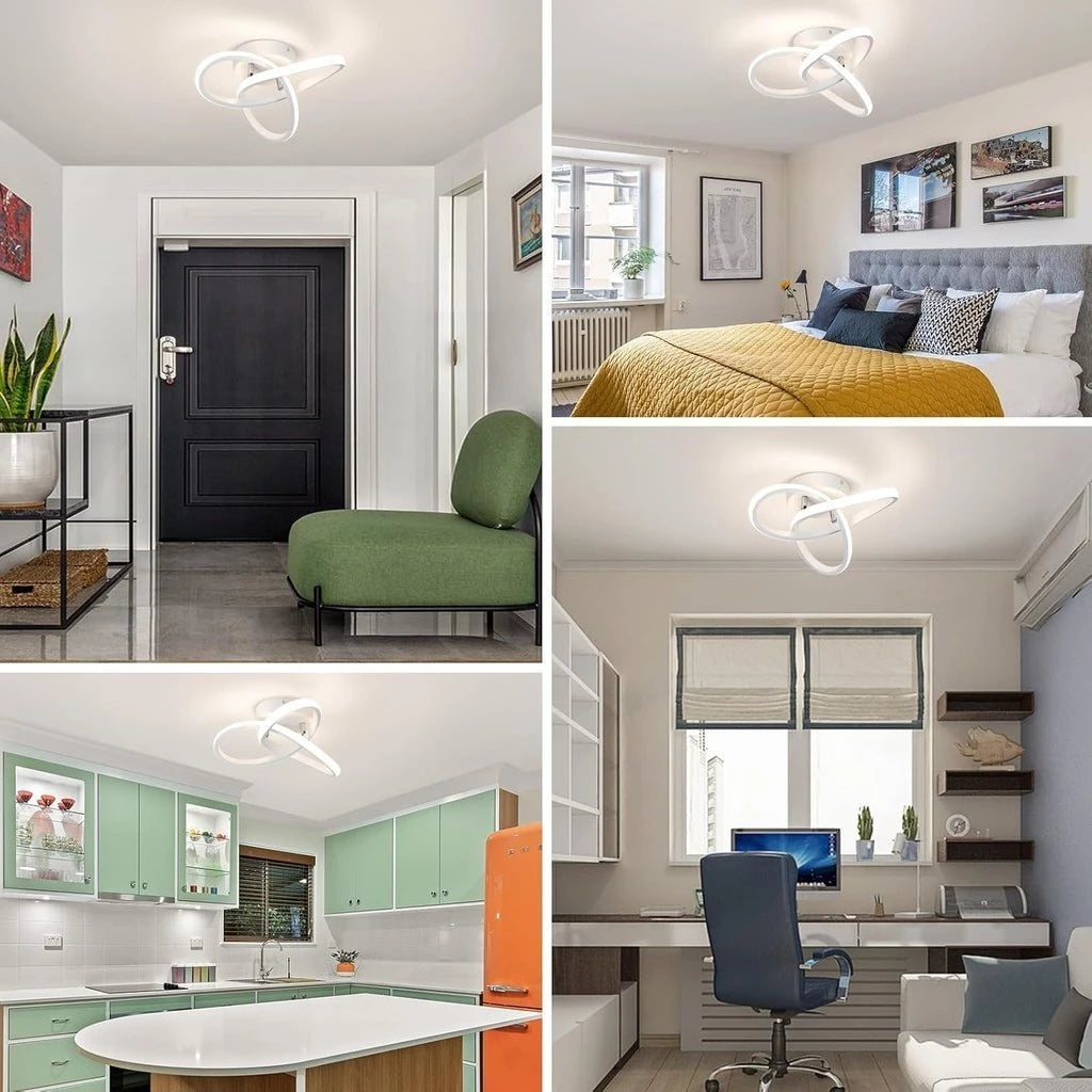 Lustre Moderno em LED para Sala de Estar - Iluminação Elegante e Eficiente