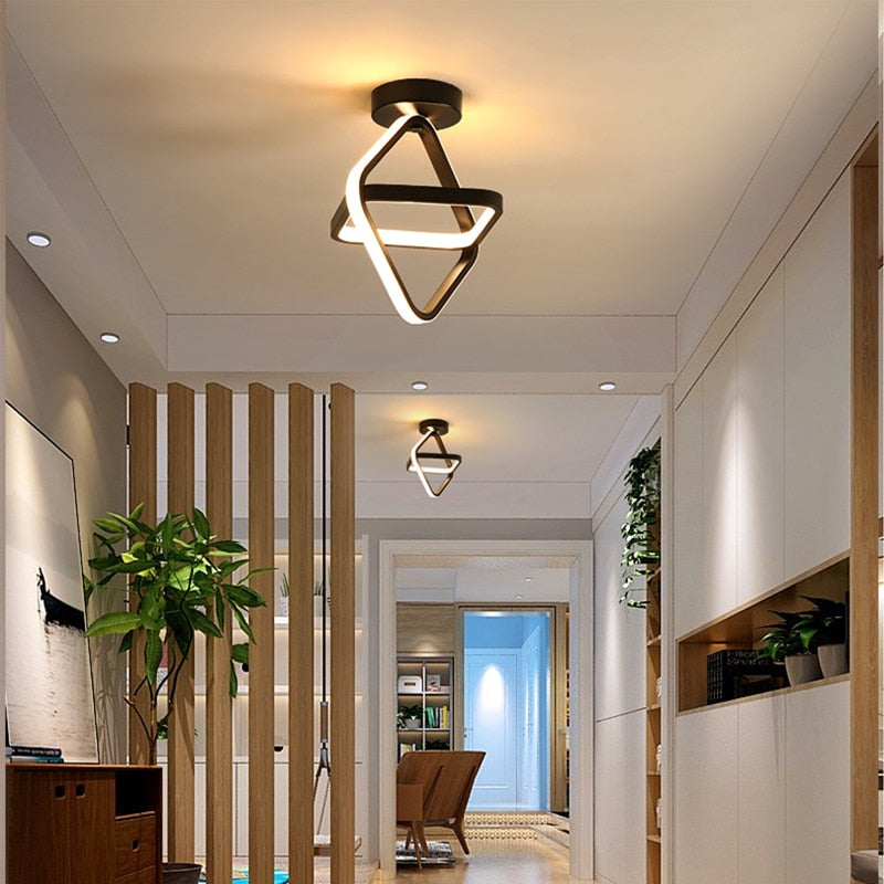 Lustre Moderno em LED para Sala de Estar - Iluminação Elegante e Eficiente