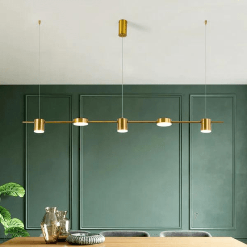 Lustre Moderno para Sala de Jantar Montreal - Iluminação Elegante e Sofisticada
