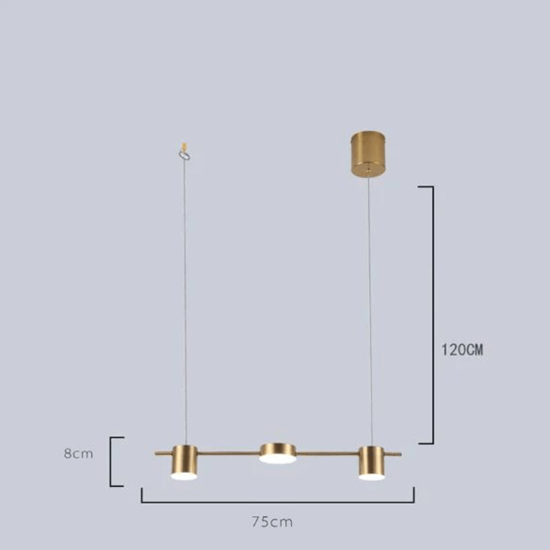 Lustre Moderno para Sala de Jantar Montreal - Iluminação Elegante e Sofisticada