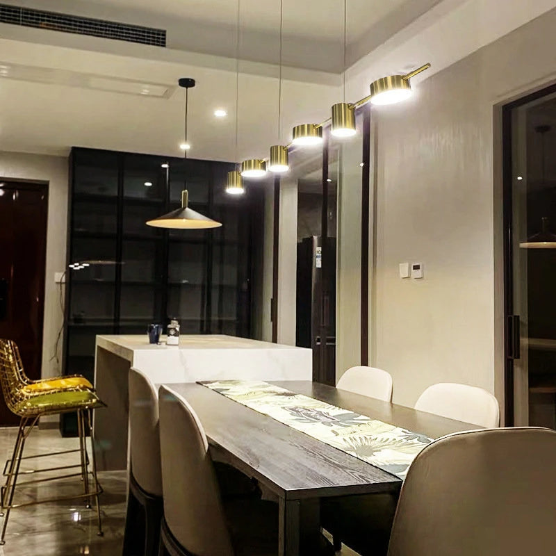 Lustre Moderno para Sala de Jantar Montreal - Iluminação Elegante e Sofisticada