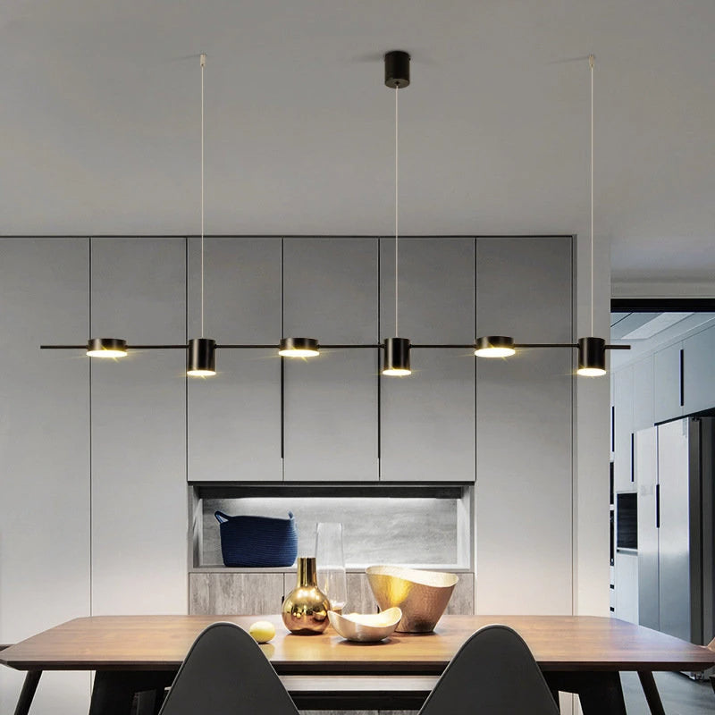 Lustre Moderno para Sala de Jantar Montreal - Iluminação Elegante e Sofisticada