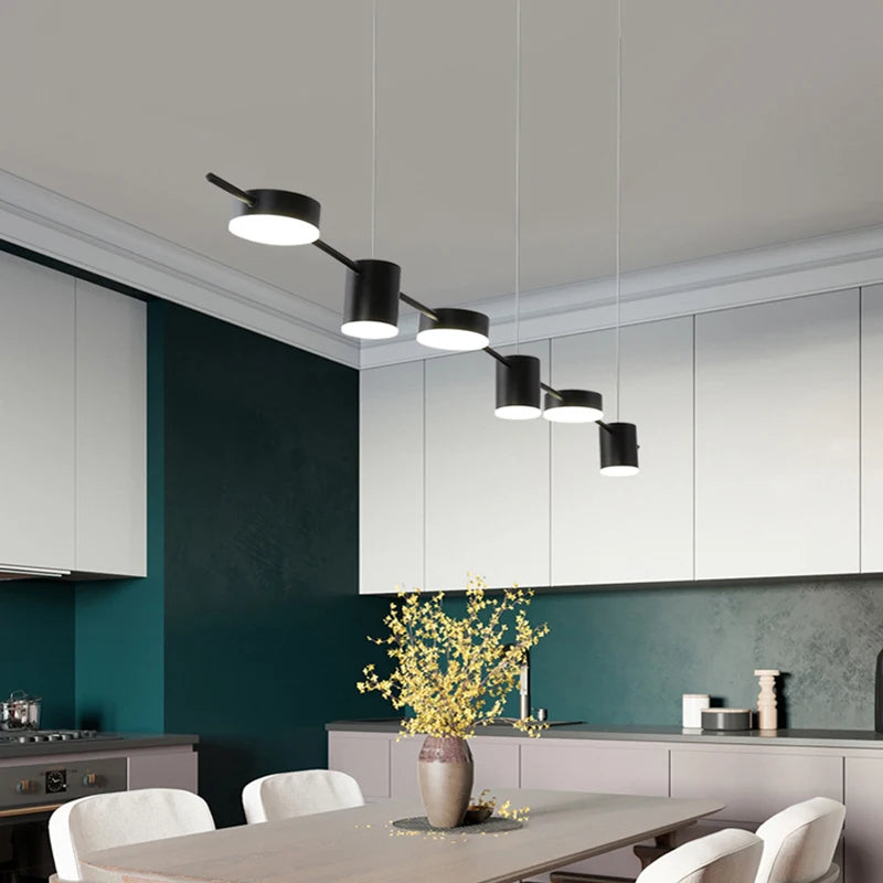 Lustre Moderno para Sala de Jantar Montreal - Iluminação Elegante e Sofisticada