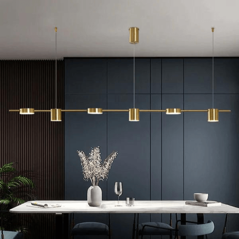 Lustre Moderno para Sala de Jantar Montreal - Iluminação Elegante e Sofisticada