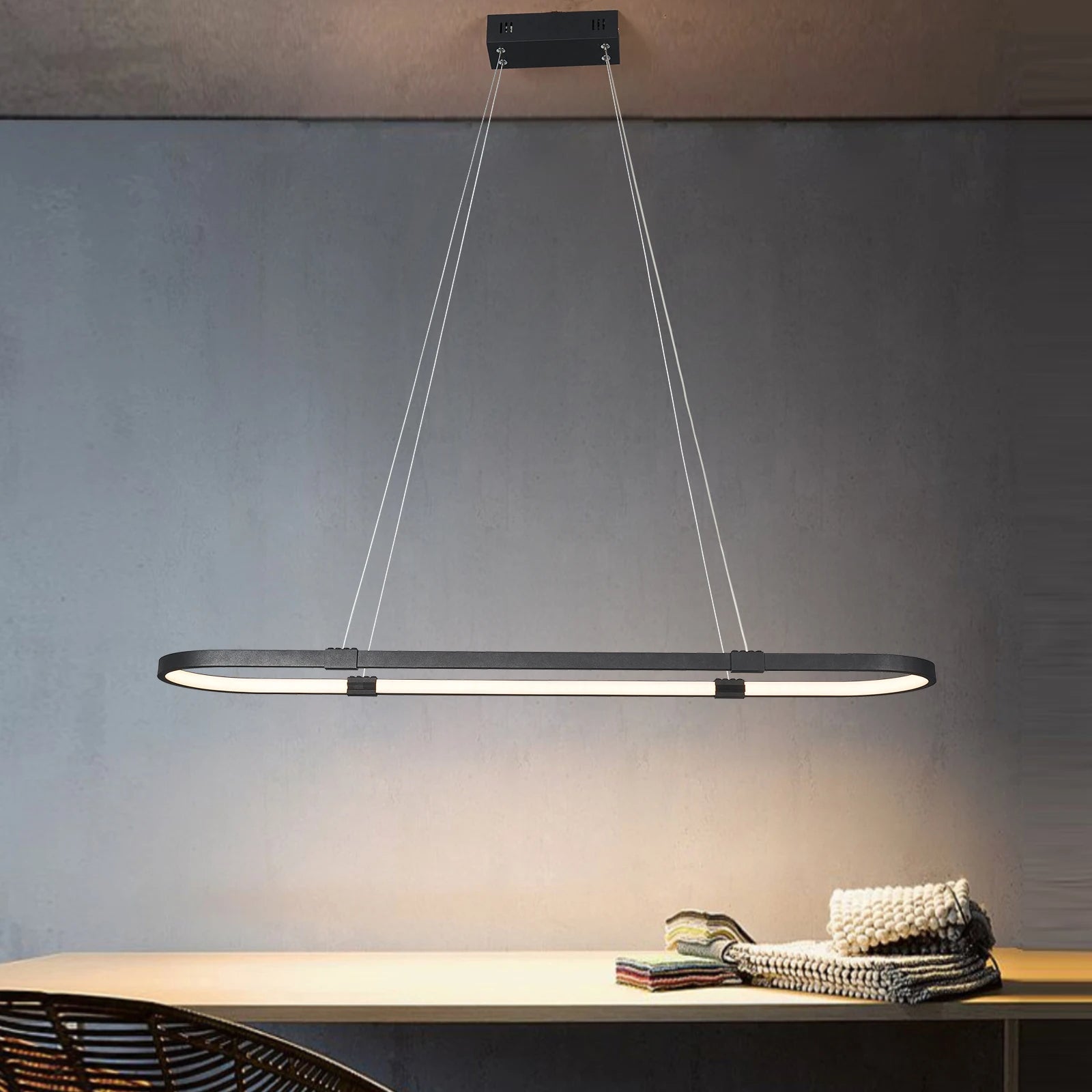 Lustre Pendente Moderno com Controle Remoto - Modelo Vallbona