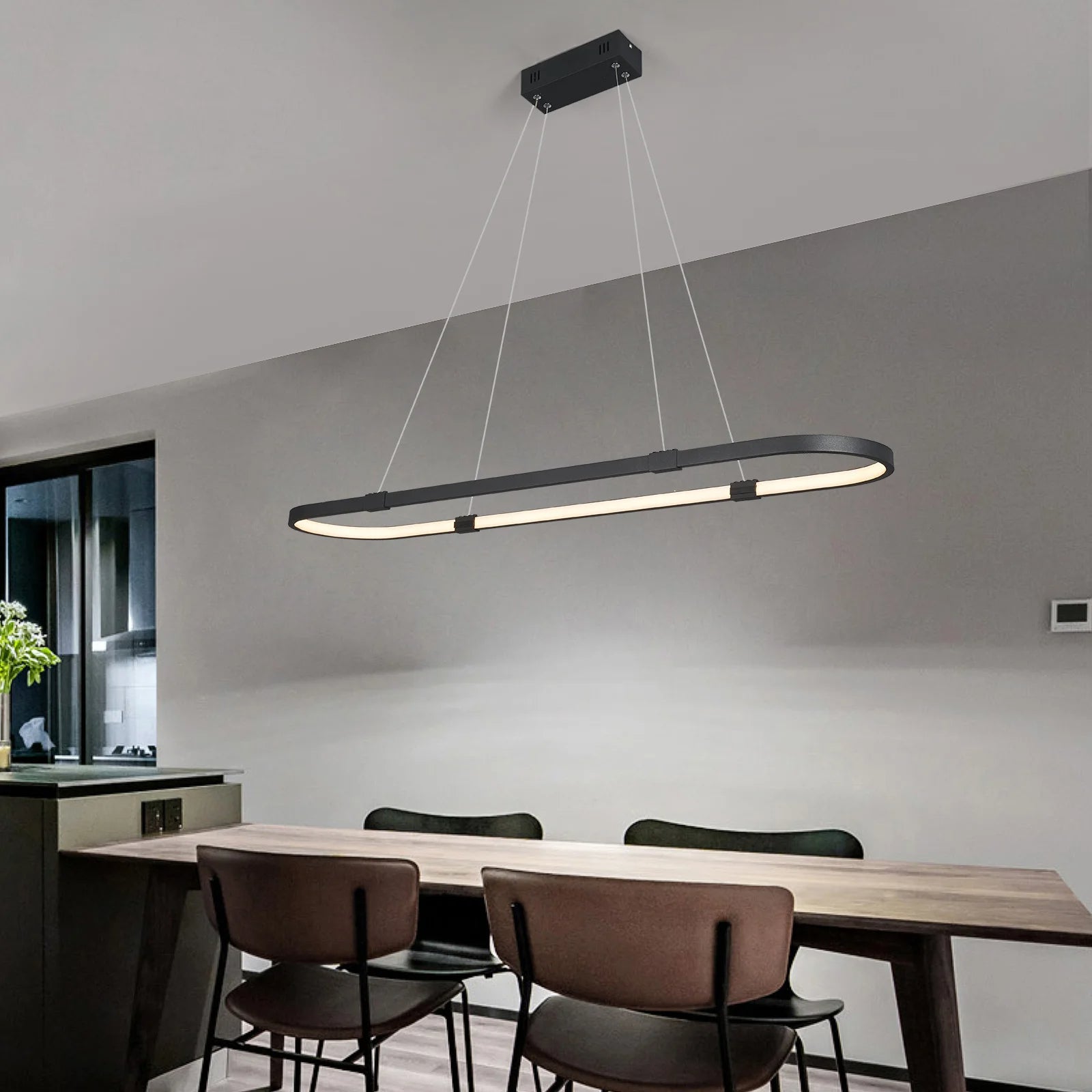 Lustre Pendente Moderno com Controle Remoto - Modelo Vallbona