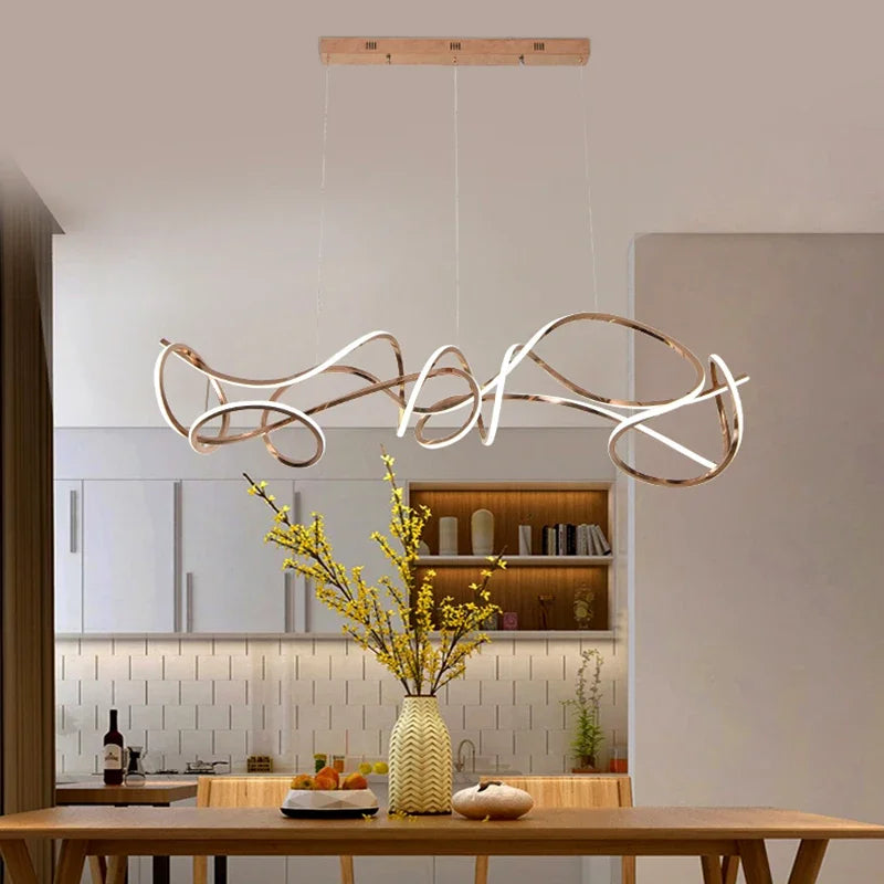 Lustre Pendente Moderno para Sala de Jantar - Iluminação Elegante e Sofisticada