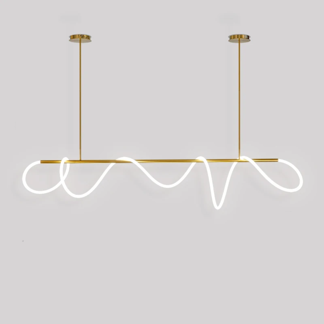 Lustre Pendente de LED Moderno para Sala de Estar - Iluminação Elegante e Eficiente