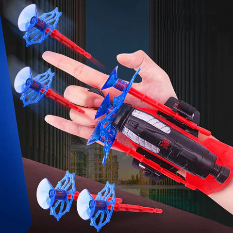Luvas Infantis do Homem-Aranha com Lança Teias - Acessório de Fantasia