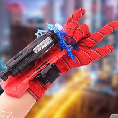 Luvas Infantis do Homem-Aranha com Lança Teias - Acessório de Fantasia