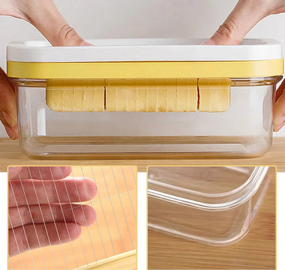 Manteigueira com Fatiador de Inox - Prática e Elegante