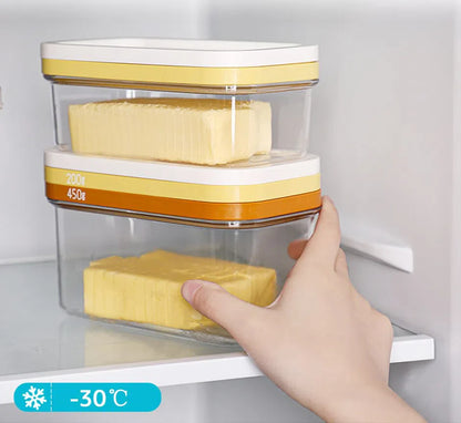 Manteigueira com Fatiador de Inox - Prática e Elegante