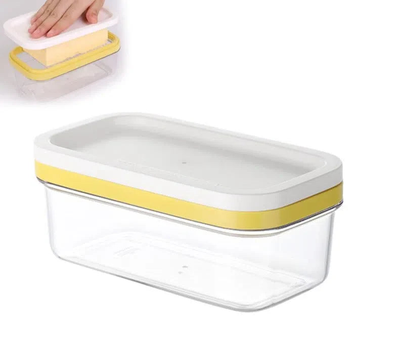 Manteigueira com Fatiador de Inox - Prática e Elegante