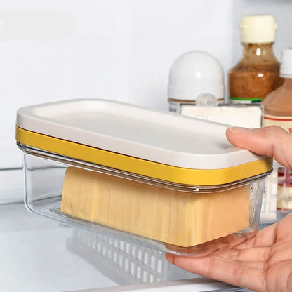 Manteigueira com Fatiador de Inox - Prática e Elegante