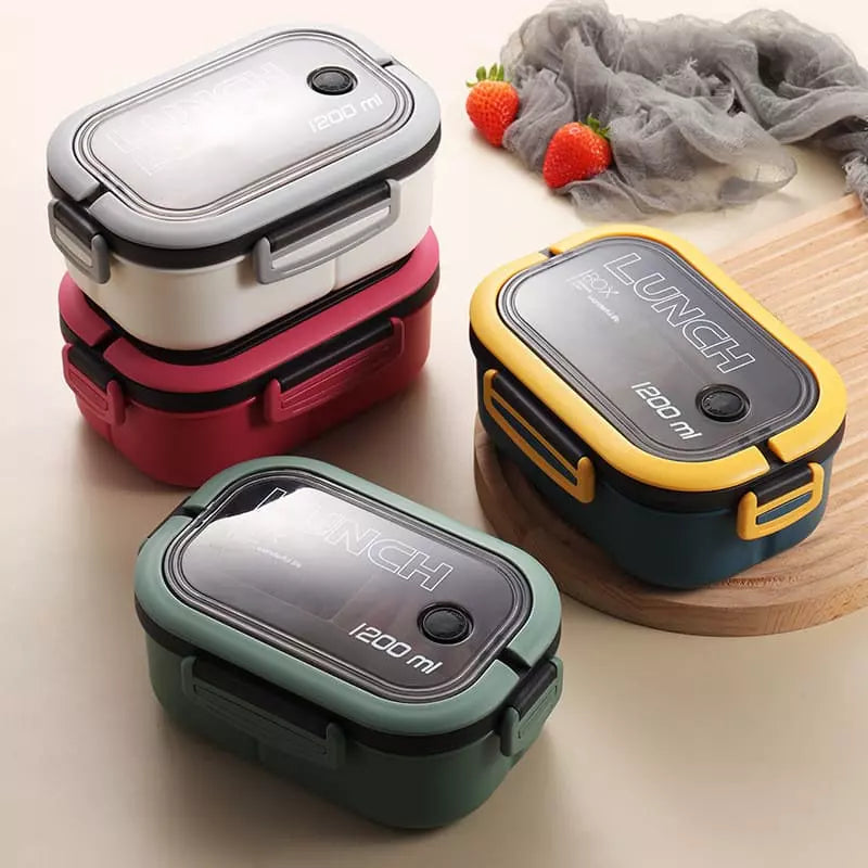 Marmita Térmica Hermética de 1200ml - Recipiente de Alimentos Doble Pared