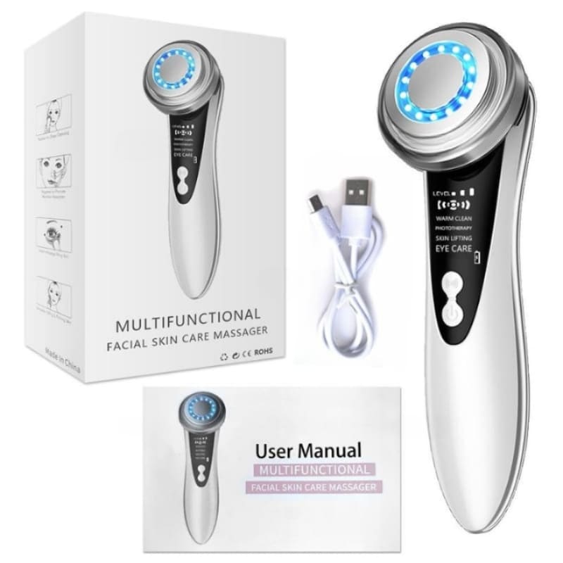 Massageador Elétrico Facial Multifuncional para Relaxamento e Cuidados com a Pele