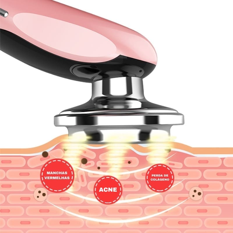 Massageador Elétrico Facial Multifuncional para Relaxamento e Cuidados com a Pele
