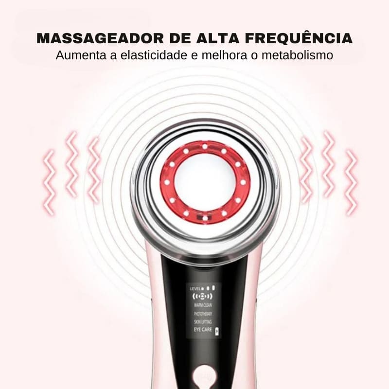 Massageador Elétrico Facial Multifuncional para Relaxamento e Cuidados com a Pele