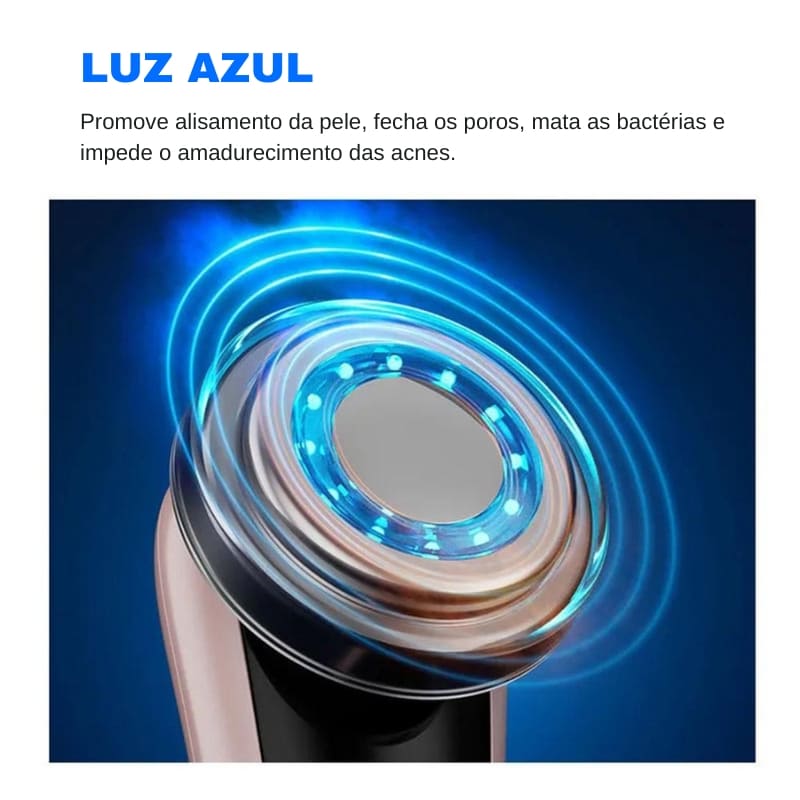 Massageador Elétrico Facial Multifuncional para Relaxamento e Cuidados com a Pele