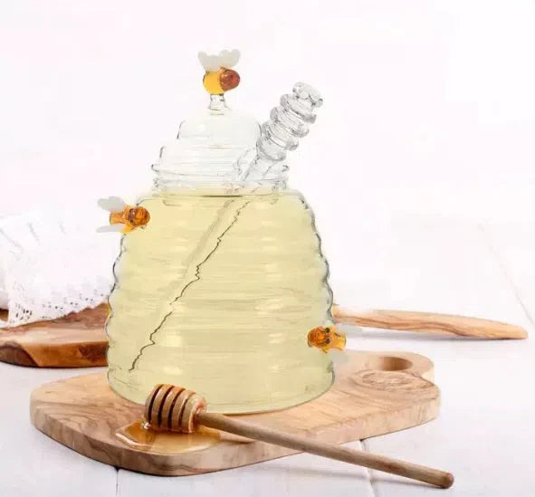 Meleira de Vidro Borossilicato com Design Colmeia