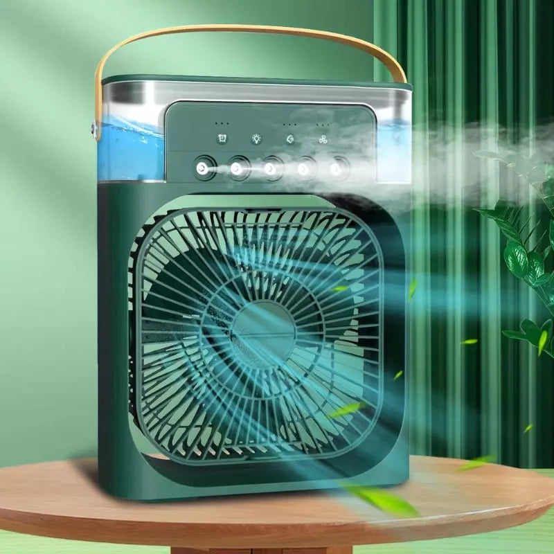 Mini Ar Condicionado Ventilador de Mesa e Umidificador Compacto