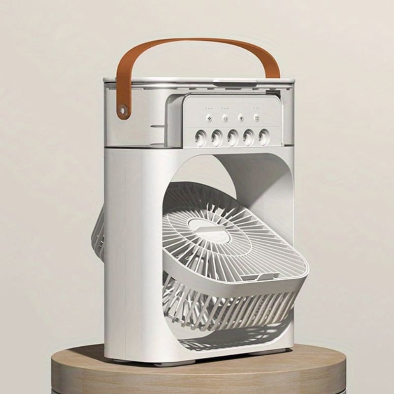 Mini Ar Condicionado Ventilador de Mesa e Umidificador Compacto