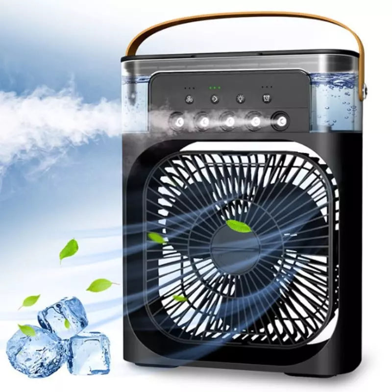 Mini Ar Condicionado Ventilador de Mesa e Umidificador Compacto