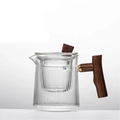 Mini Bule Canelado com Infusor para Chá - Design Elegante e Funcional