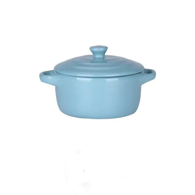 Mini Caçarola de Cerâmica para Cozinha - Utensílio de Cozimento Compacto