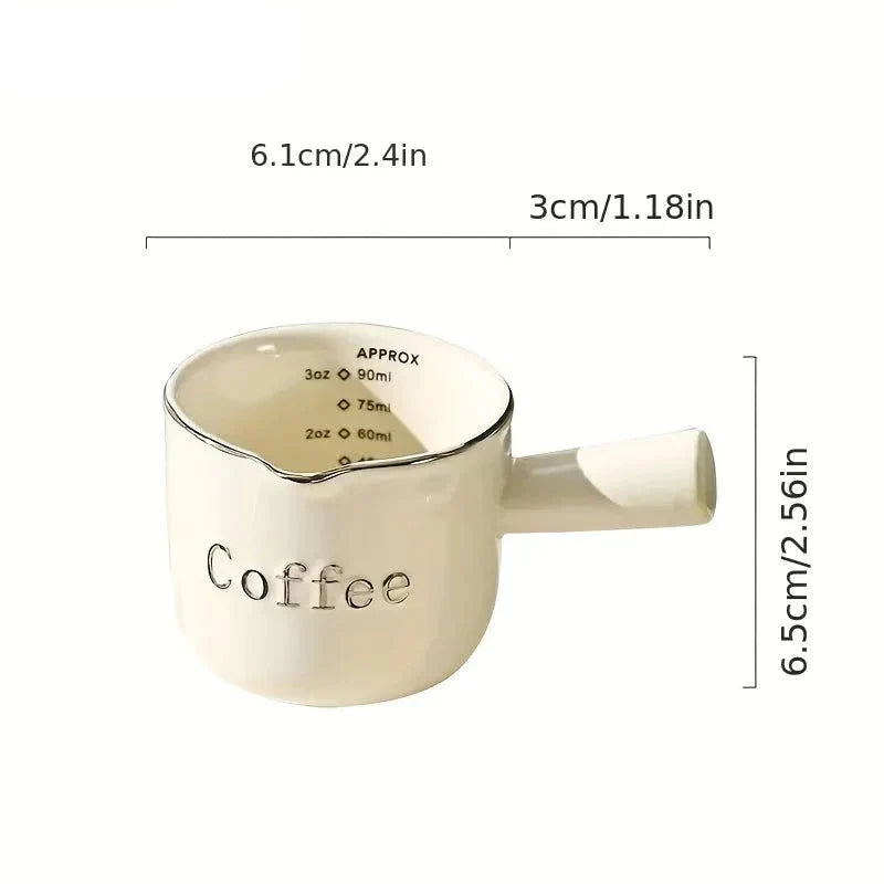 Mini Cremeira de Cerâmica - Capacidade de 90ml para Molhos e Condimentos