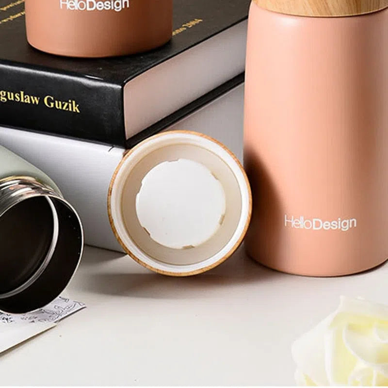 Mini Garrafa Térmica Hello Design 260ml - Ideal para Bebidas Quentes e Frias
