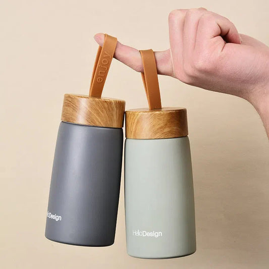 Mini Garrafa Térmica Hello Design 260ml - Ideal para Bebidas Quentes e Frias