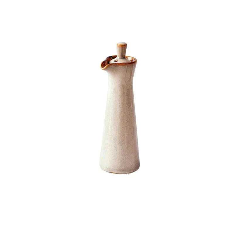 Mini Jarra de Azeite Cerâmica - Porta-Azeite Decorativa e Funcional
