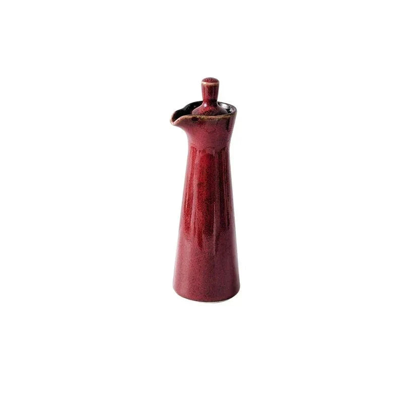 Mini Jarra de Azeite Cerâmica - Porta-Azeite Decorativa e Funcional