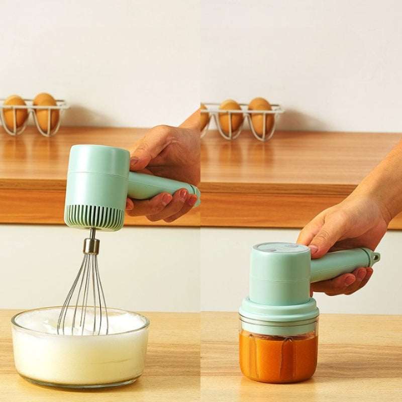 Mini Processador de Alimentos Batedeira Portátil Compacta