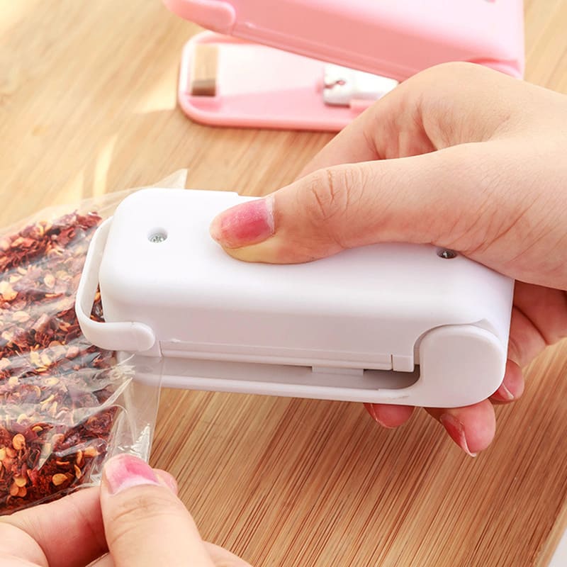 Mini Seladora de Embalagens Portátil para Uso Doméstico - Seladora a Vácuo Compacta