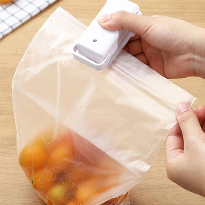 Mini Seladora de Embalagens Portátil para Uso Doméstico - Seladora a Vácuo Compacta