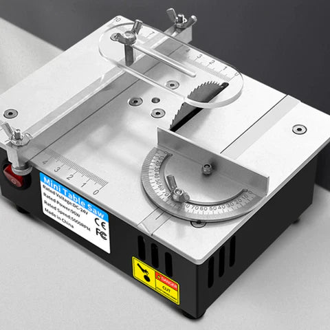 Mini Serra de Mesa Elétrica Multifuncional TurboCut - Cortes Precisos e Versáteis