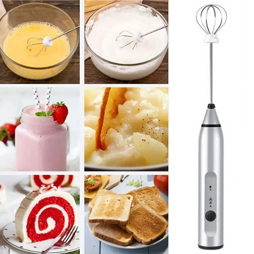 Misturador Elétrico Recarregável com Função Batedor - Ideal para Cozinha