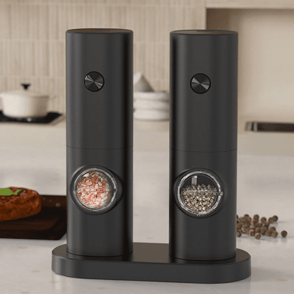 Moedor Elétrico de Pimenta e Sal do Himalaia - Utensílio de Cozinha para Temperos