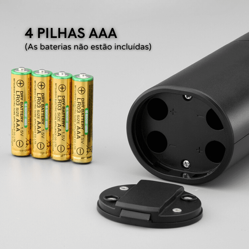 Moedor Elétrico de Pimenta e Sal do Himalaia - Utensílio de Cozinha para Temperos